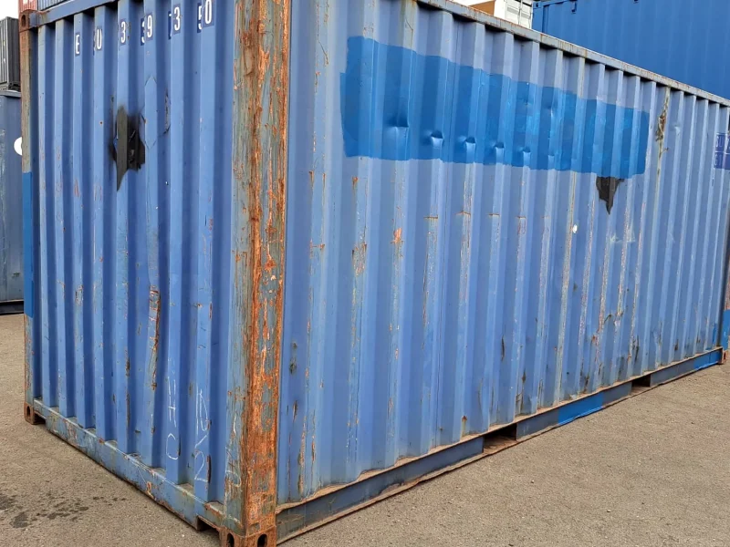 Gebrauchter 20 Fuß Seecontainer Blau UNDU-339435-4