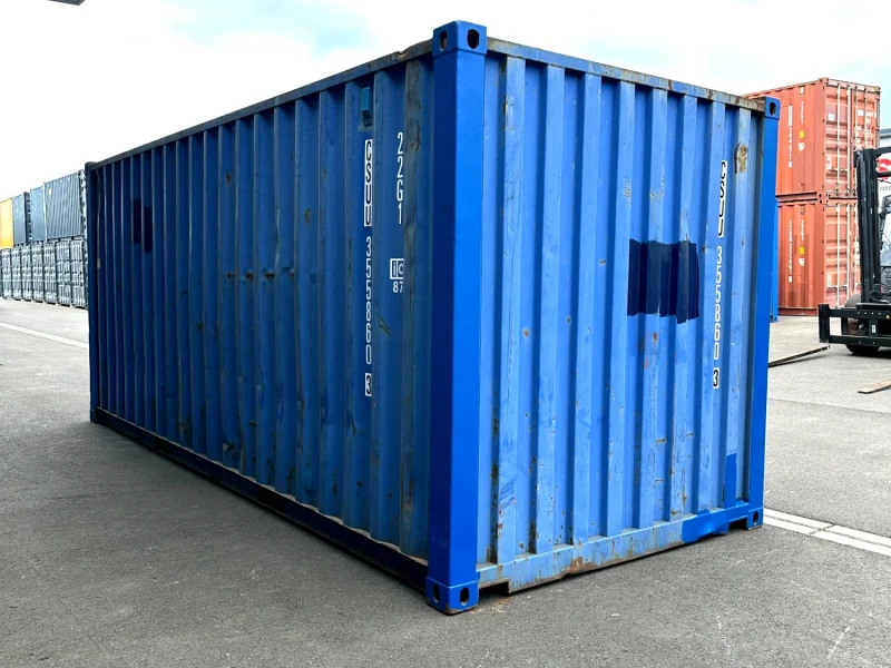 Gebrauchter 20 Fuß Seecontainer Blau CSUU-355860-3