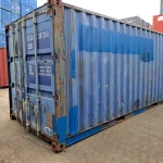 Gebrauchter 20 Fuß Seecontainer Blau GESU-339735-0