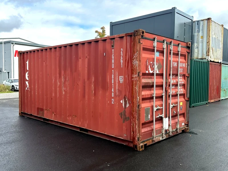 Gebrauchter 20 Fuß Seecontainer Braun TGHU-180140-2