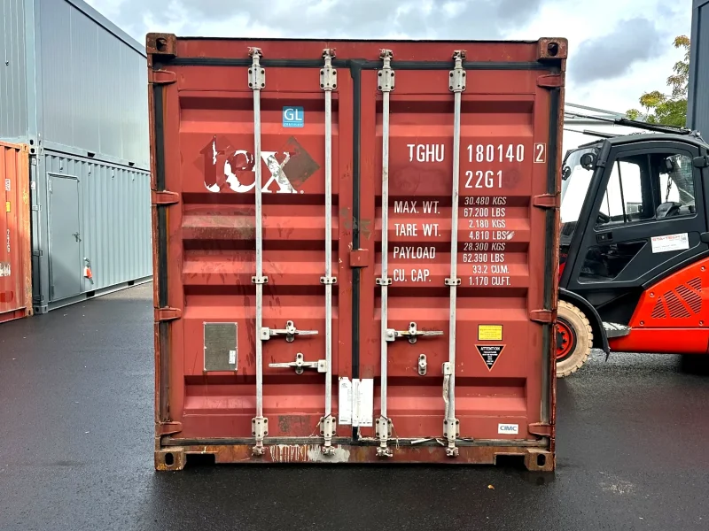 Gebrauchter 20 Fuß Seecontainer Braun TGHU-180140-2