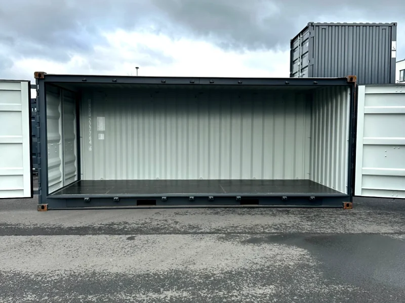 Neuer 20 Fuß Open-Side Container Grau UNDU-227764-6