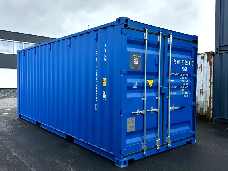 Neuer 20 Fuß Seecontainer Blau PSXU-270654-0