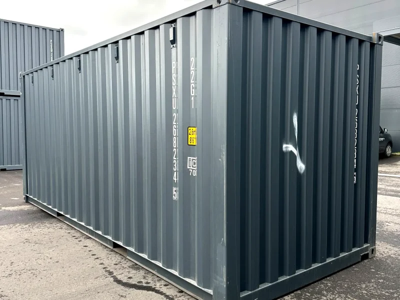 Neuer 20 Fuß Seecontainer Grau PSXU-268234-5