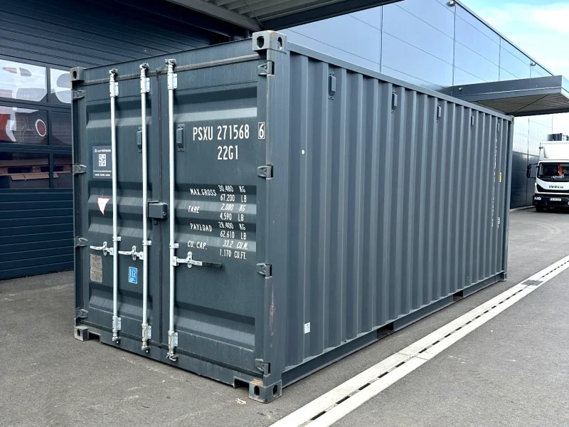 Neuer 20 Fuß Seecontainer Grau PSXU-256819