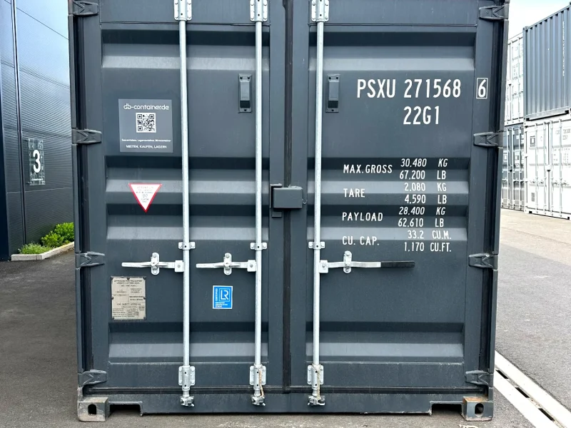 Neuer 20 Fuß Seecontainer Grau PSXU-271568-6