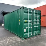 Neuer 20 Fuß Seecontainer Grün PSXU-262560-1