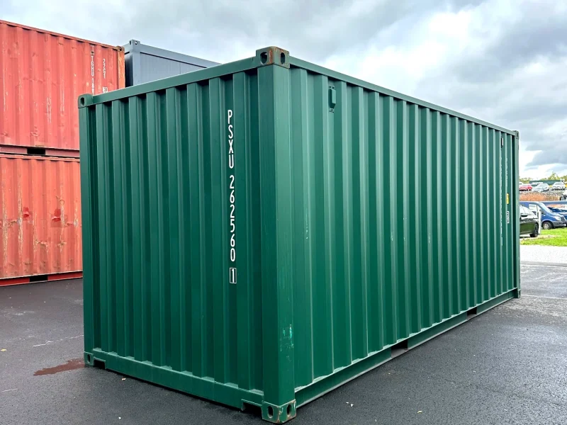 Neuer 20 Fuß Seecontainer Grün PSXU-262560-1