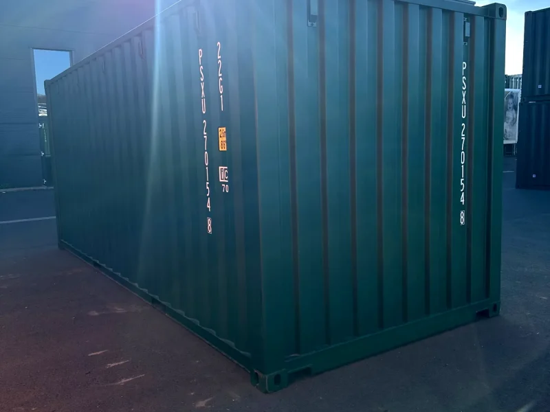 Neuer 20 Fuß Seecontainer Grün PSXU-270154-8