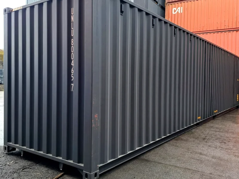Neuer 40 Fuß HC Seecontainer Grau UNLU-800465-7